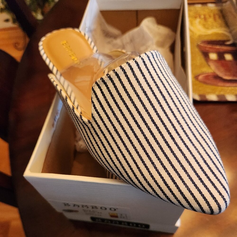 Flat, Striped Mules